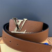 Cintura in pelle da uomo Louis Vuitton/Marrone