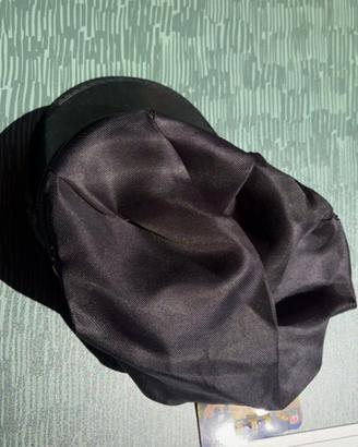 Cappello da poliziotto Carnevale nero