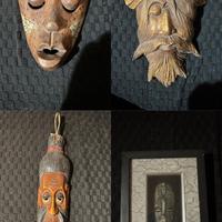 Maschere decorative in legno