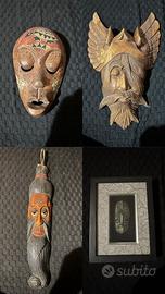 Maschere decorative in legno
