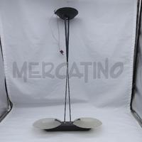 LAMPADARIO DE MAJO MURANO NERO ASTA CROMATA