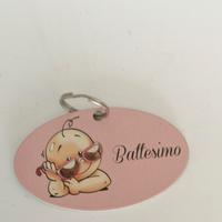 Portachiavi Bimba Battesimo STOCK pz.12