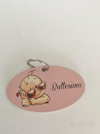 Portachiavi Bimba Battesimo STOCK pz.12