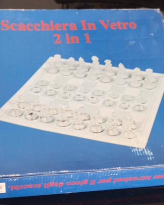 scacchiera in vetro
