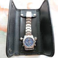 Sector crono quarzo ref 255 acciaio originale