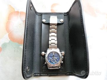 Sector crono quarzo ref 255 acciaio originale