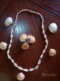 Collana Intrecciata con Conchiglie degli anni 70