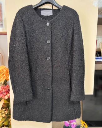 Cappotto con dettagli in lurex
