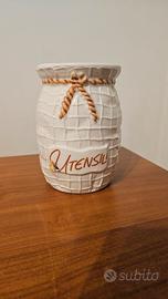 Porta utensili da cucina in ceramica