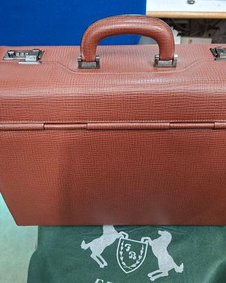 borsa 48 ore in pelle con combinazione 