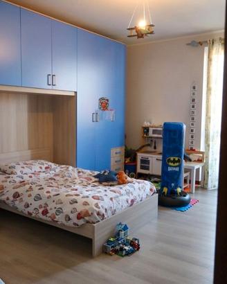 Armadio a ponte + letto 1 piazza e mezza
