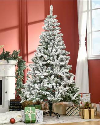 Albero di Natale innevato effetto realistico h150