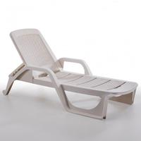 Lettino impilabile 5 posizioni in polipropilene