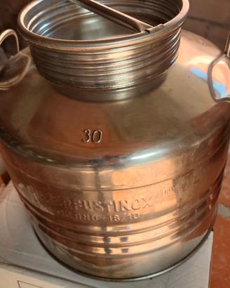 CONTENITORE IN ACCIAIO INOX  DA  30 L NUOVO
