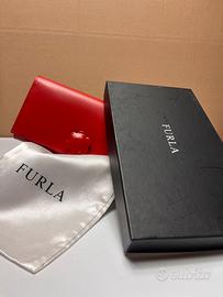 Portafoglio originale Furla in pelle - Rosso
