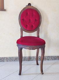 Sedia Ovalina stile veneziano XVIII secolo