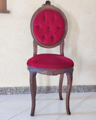 Sedia Ovalina stile veneziano XVIII secolo