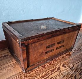 Cassa in legno, oggetto d'epoca originale