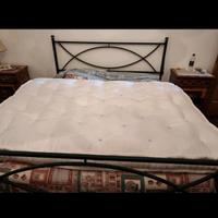 materasso bianco di lana pura appena cardato