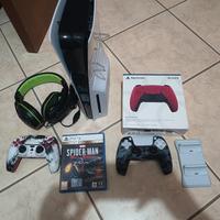 ps5 slim disco 1 Tb 2 controller + Miles morales 