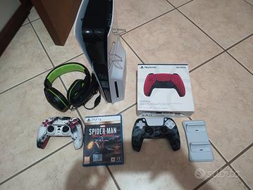 ps5 slim disco 1 Tb 2 controller + Miles morales 