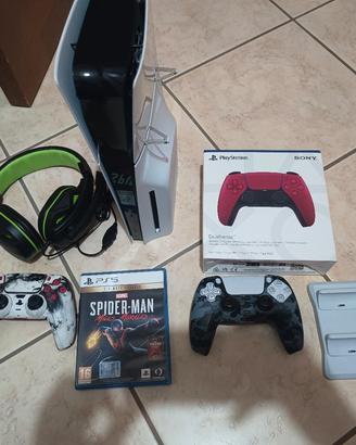 ps5 slim disco 1 Tb 2 controller + Miles morales 