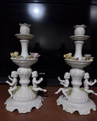 Candelabri ceramica  Bassano vintage