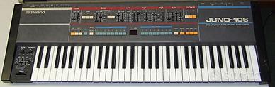 Roland Juno 106 con custodia rigida