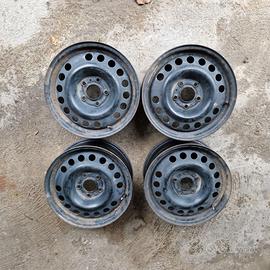 4 cerchi in ferro da 15 VOLKSWAGEN 5 fori