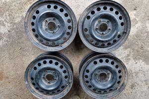 4 cerchi in ferro da 15 VOLKSWAGEN 5 fori