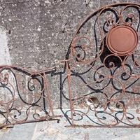 Sponde letto antico in ferro battuto