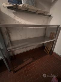 Scaffale doppio ripiano ACCIAIO INOX