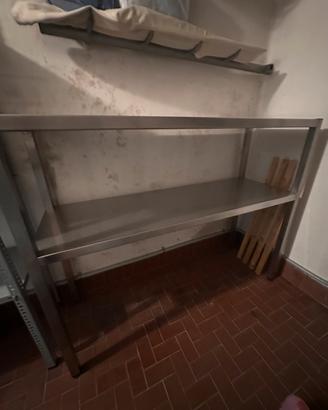 Scaffale doppio ripiano ACCIAIO INOX