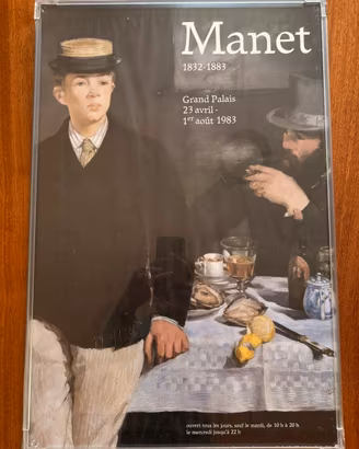1983 Poster Manet Le Dejeuner Mostra Grand Palais