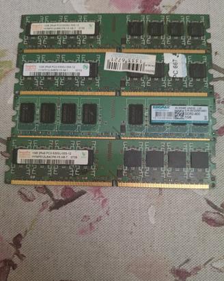 Lotto 4 GB RAM ddr 2 Desktop❗Leggere la descrizio❗