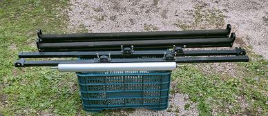 Portapacchi a 4 barre con rullo