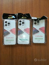 Iphone 16 pro max 3 cover e 2 pellicole n.u.o.v.e