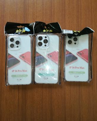 Iphone 16 pro max 3 cover e 2 pellicole n.u.o.v.e