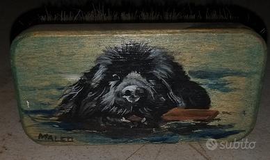 Cane di Terranova / Newfoundland dipinto a mano