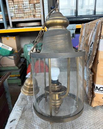 Lampada in ottone vintage anni 70