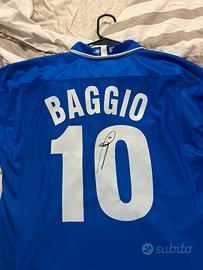 Maglia Brescia Roberto Baggio con autografo