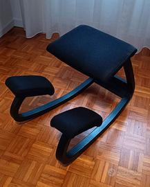 Sedia ergonomica Varier originale nera