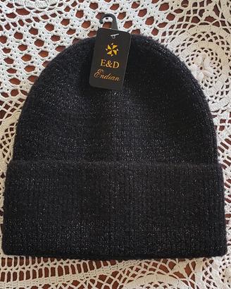 Cappello invernale donna a cuffia grigio-argento