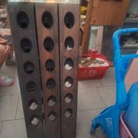 porta bottiglie  in legno 