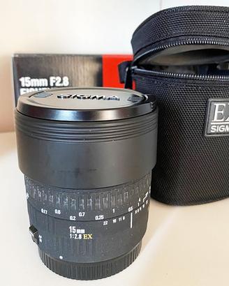Sigma FishEye 180° 15mm/f2.8 EX full-frame