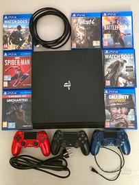 PS4 Pro 1TB SSD + 7 Giochi + 3 Controller