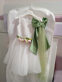 vestito comunione o damigella, scarpe comprese