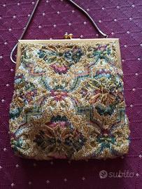 borsetta vintage  con catenina e Pagliett