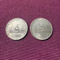 Monete argento 500 lire