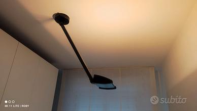 Lampada a paete o soffitto nera i metallo
